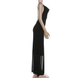 Women's Summer Slim Fit Sexy V-Neck Butterfly Strap Dress
