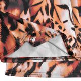 Women Polka Dot Print Halter Neck Wide-Leg Jumpsuit