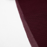 Women Summer Casual Mesh Patchwork Sleeveless Knot Gathered Dress