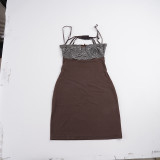 Women Sexy Lace-Up Backless Bow Bodycon Dresses