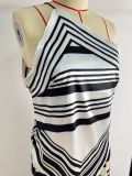 Women summer African print sleeveless top and Pants two-piece set