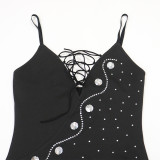 Women Beaded Sexy Camisole Dress