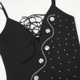 Women Beaded Sexy Camisole Dress