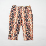 Women Printed Strapless Top with Sleeves and Three-Piece Pants