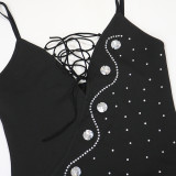 Women Beaded Sexy Camisole Dress