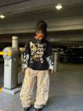 Irregular Ripped Denim Pants