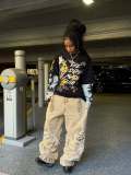 Irregular Ripped Denim Pants