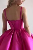 Women's Solid Color Strap Sexy Prom Evening Dress（Processing time need 3-6 days）