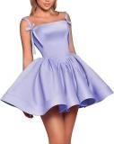 Women's Solid Color Strap Sexy Prom Evening Dress（Processing time need 3-6 days）