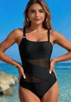 Women's Sexy Mesh Patchwork Nylon One-Piece Swimsuit Women's Sexy Mesh Patchwork Nylon One-Piece Swimsuit