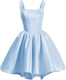 Solid Color Chic Slim Fit Short Strap Evening Dress（Processing time need 3-6 days）