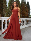 Women's Summer Chic Elegant V-Neck Chiffon Evening Formal Dress