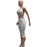 Sexy Fashion Polka Dot Casual Pants Set