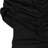Women's Elegant Fashion Ruched Textured Solid Color Wide Leg Jumpsuit
