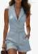Summer Fashion Deep V-Neck Belted Jumpsuit