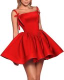 Women's Solid Color Strap Sexy Prom Evening Dress（Processing time need 3-6 days）