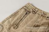 Irregular Ripped Denim Pants
