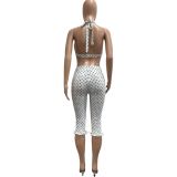 Sexy Fashion Polka Dot Casual Pants Set