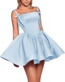 Women's Solid Color Strap Sexy Prom Evening Dress（Processing time need 3-6 days）