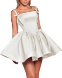 Women's Solid Color Strap Sexy Prom Evening Dress（Processing time need 3-6 days）