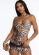 Women's Summer Fashion Sexy Halter Neck Lace-Up Hollow Out Fringe Romper