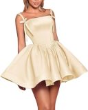 Women's Solid Color Strap Sexy Prom Evening Dress（Processing time need 3-6 days）
