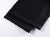 Asymmetric Waist Metal Buckle Detachable 3-Way Wear Denim Pants