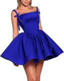 Women's Solid Color Strap Sexy Prom Evening Dress（Processing time need 3-6 days）