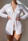 Women Long Sleeve Shirt Dress with Thong Sexy Lingerie