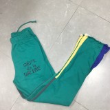 Men's Patchwork Bell-Bottom Pant