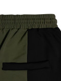 Women Spring/Autumn Casual Color-Block Patchwork Hoodie & Joggers Set