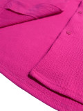 Women Summer Turn-Down Collar Shirt & Shorts Set