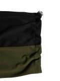 Women Spring/Autumn Casual Color-Block Patchwork Hoodie & Joggers Set