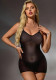 Women Black Lace Mesh Dress with Thong Sexy Lingerie