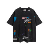 Men's Casual Round-Neck Printed Short-Sleeve T-Shirt