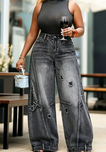 Women Distressed Denim Pants