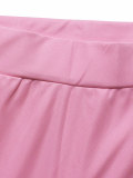 Women Casual Summer Polo-Collar Short-Sleeve Top & Pant Set