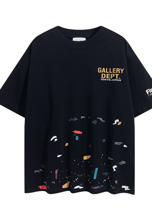 Men's Casual Round-Neck Printed Short-Sleeve T-Shirt