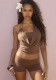 Women's Fashion Beaded Halter Neck Top & Shorts Two-Piece Set
