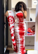 Women's Summer Tie-Dye Print Sexy Holidays Style Long Dress Women's Summer Tie-Dye Print Sexy Holidays Style Long Dress