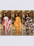 Women's Summer Tie-Dye Print Sexy Holidays Style Long Dress