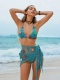Women's Crochet Bikini & Beach Cover-Up Set