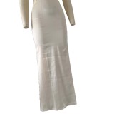 Women's Chic Satin Lace Patchwork Sexy Strap Dress