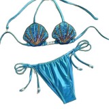 Women's Shell Two-Piece Bikini Swimsuit Set