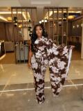 Women's Summer Tie-Dye Print Sexy Holidays Style Long Dress