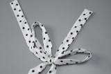 Women's Summer Chic Printed Sexy Lace-Up Halter Low Back Slim Waist Ruffle Dress