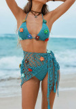 Women's Crochet Bikini & Beach Cover-Up Set