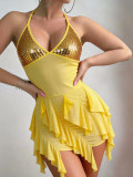Women Sequins Dress with Thong Sexy Lingerie