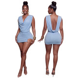 Women Summer Sexy Backless Bodycon Dress