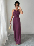 Women Halter Neck Jumpsuit
